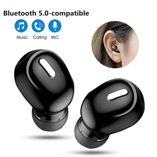 Mini Wireless Earphones with Mic & Long Playtime | Bluetooth 5.0 | Deep Bass