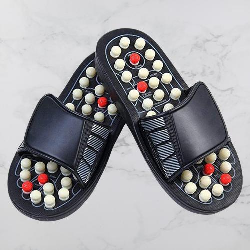 Therapy Slippers-Spring Acupressure and Magnetic Manual Therapy Accu Paduka Slippers for Full Body Blood Circulation