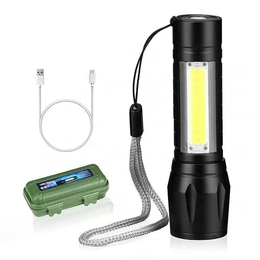 Rugged Rechargeable Mini Flashlight | Water-Resistant, High Lumen LED | Camping, Hiking & Everyday Use